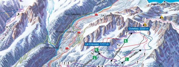 Information about the ski resort Les Marecottes