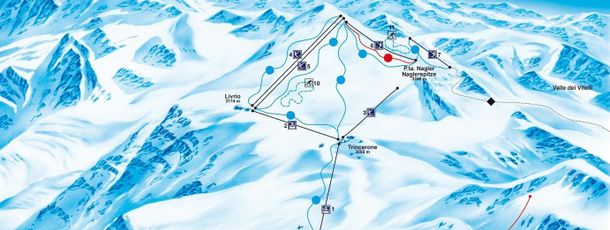 Pistenplan Stilfser Joch - Passo Stelvio