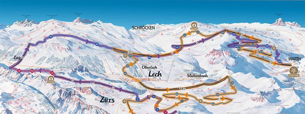 „Run of Fame“ am Arlberg: Der spektakulärste Skirundweg in den Alpen