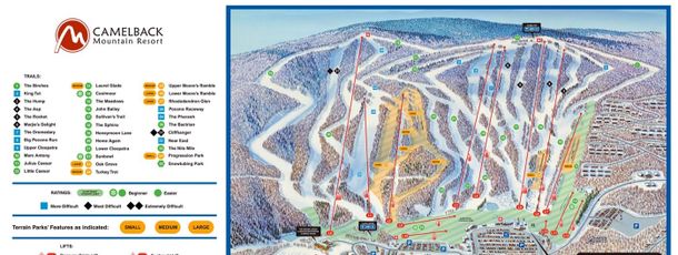 Detaillierte Infos zum Skiurlaub im Skigebiet Camelback Ski Area