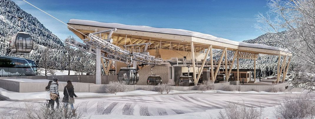 Die neue Gondel in Söll steht ganz im Thema des Hexenwassers.