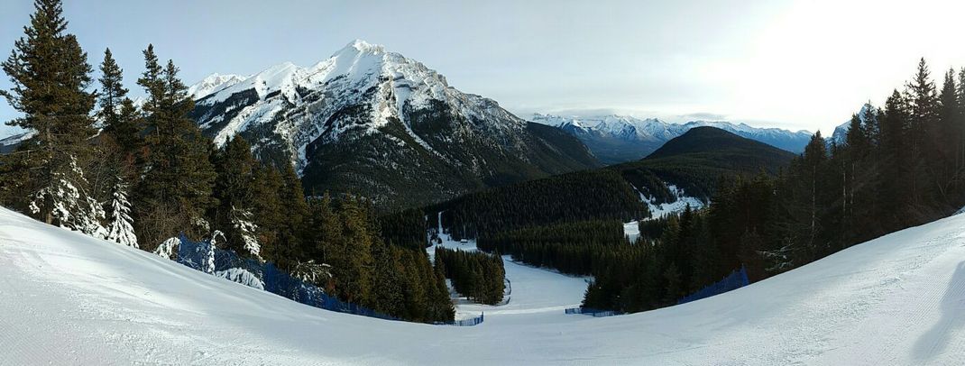 What more could a skier wish for? Panoramic views all over!