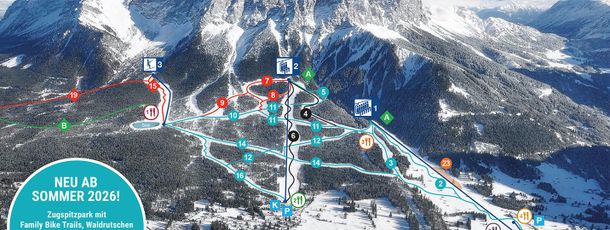 Pistenplan Ehrwalder Wettersteinbahnen