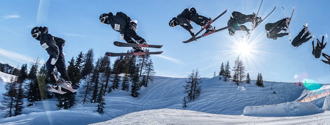Der Snowpark Alpendorf bietet jede Menge Fun und Action für Freestyler.