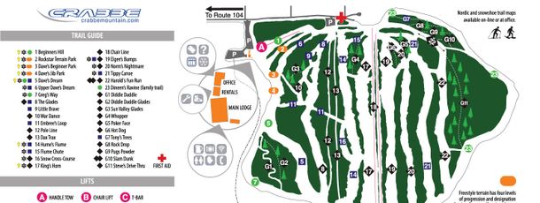 Trail Map Crabbe Mountain
