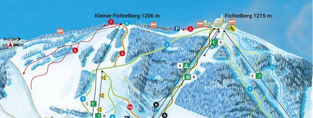 Pistenplan Fichtelberg Oberwiesenthal