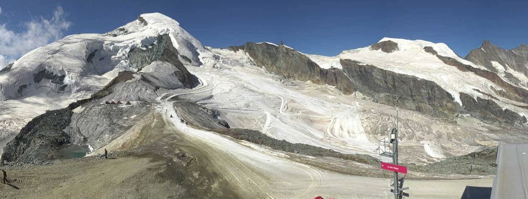 Nur für Trainingsgruppen geöffnet: In Saas-Fee findet heuer kein regulärer Sommerskibetrieb für alle statt.