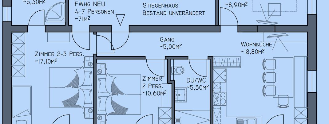 Ferienwohnung 2 Grundriss