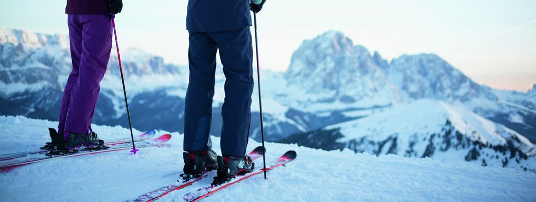 In den frühen Morgenstunden sind die Pisten am schönsten.