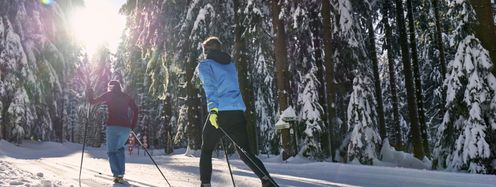 Mehr als 2000 Loipenkilometer führen durch den Bayerischen Wald.
