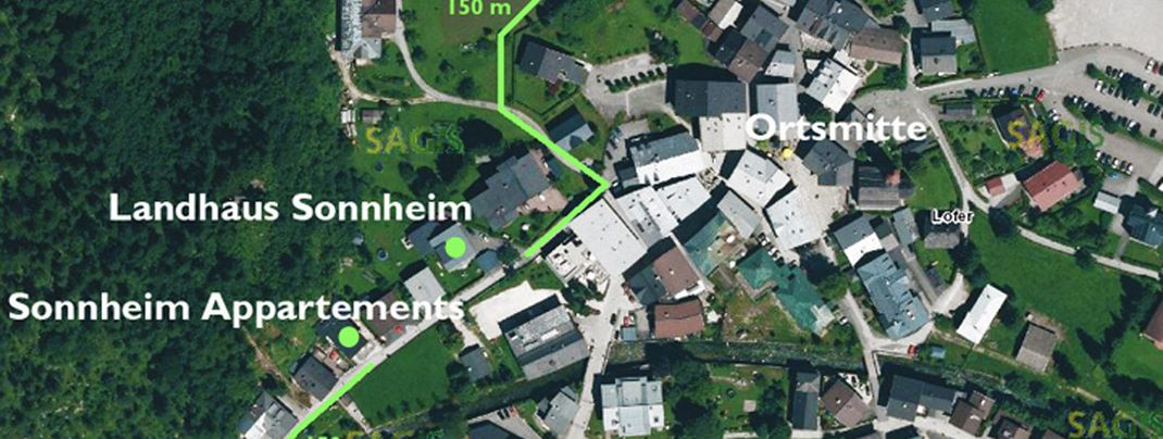 Lageplan Apartments Landhaus Sonnheim