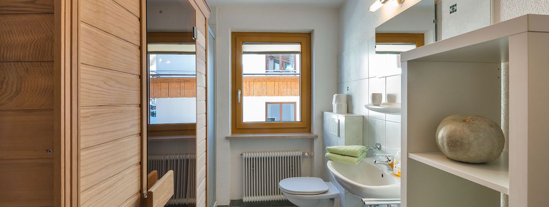 Dusche, WC, Infrarot Galzig