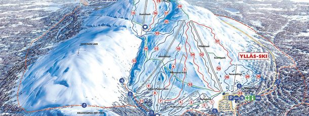 Pistenplan Ylläs