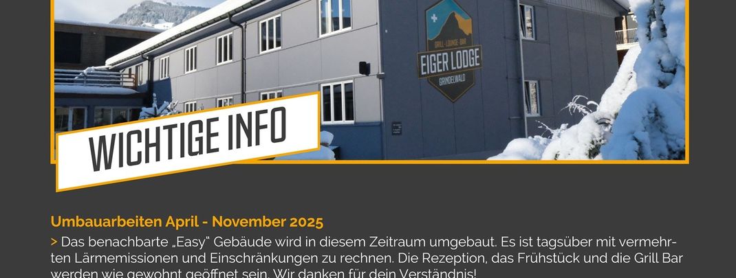 Detaillierte Infos zur Unterkunft Eiger Lodge