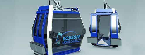 Die Kabinen der TMX Panorama bieten Platz für 8 Personen.