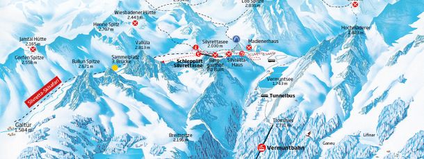 Panoramakarte Silvretta-Bielerhöhe