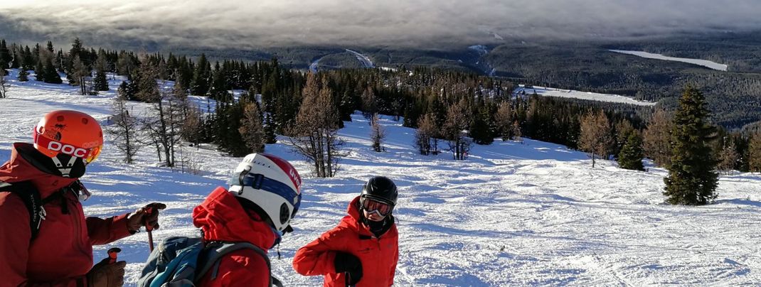 Perfect weather on our first day at Lake Louise.