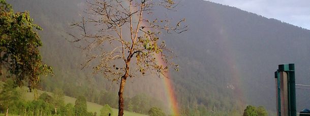Regenbogen vorm kleinen Traithen