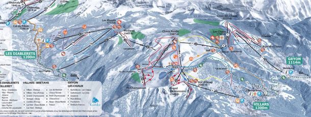 Information about the ski resort Villars - Gryon - Les Diablerets - Glacier 3000