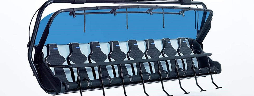 So werden die neuen hochmodernen 8er-Sessel des Ramcharger 8 aussehen.