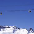 Der Vanoise Express verbindet die Skigebiete Les Arcs und La Plagne miteinander.