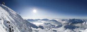 Beeindruckendes Alpenpanorama im Skigebiet Alpe d'Huez
