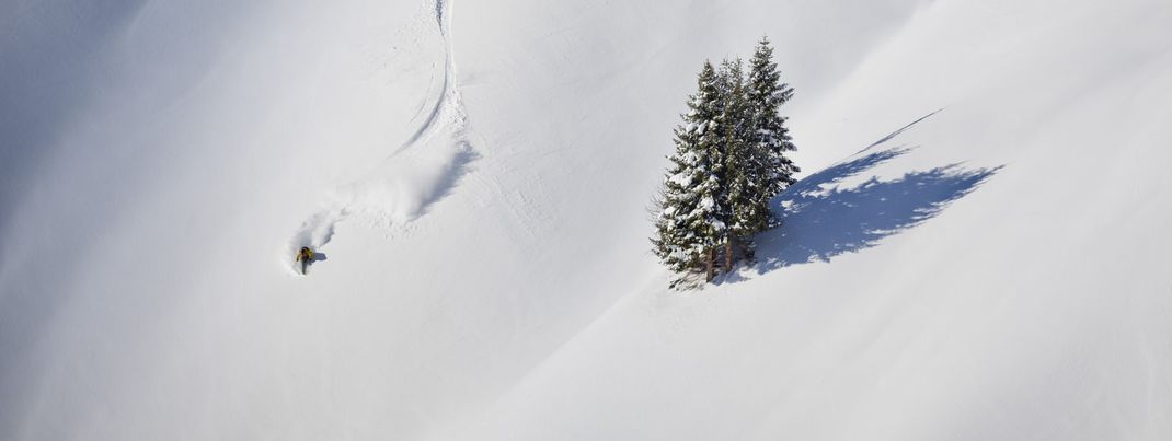 Freerider ziehen die Fieberbrunner Seite vor.