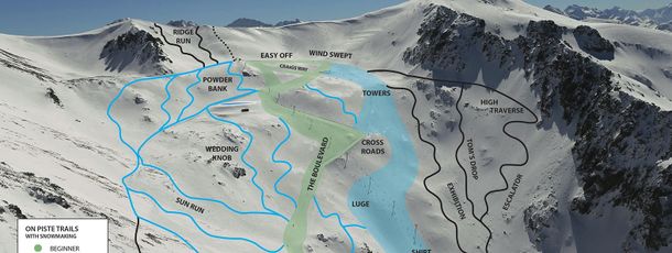 Trail Map Ohau Snow Field