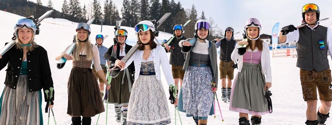 Wer am 15. und 16. März in Tracht kommt, der zahlt nur 39 Euro für den Skipass.