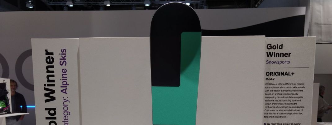 Mit Hilfe einer Software wird der Ski der Mod.7-Serie von Original+ für jeden Skifahrer individuell gefertigt.