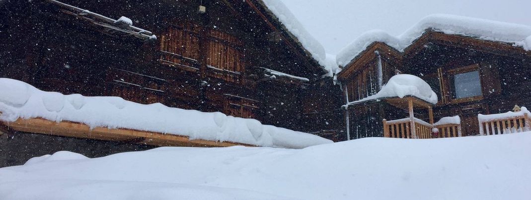 Schnee über Schnee in Saas-Fee