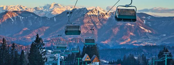 Im Skigebiet Cerkno gibt es fünf Sessellifte.
