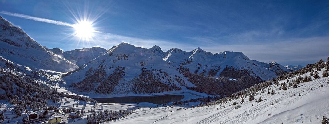 Der Dezember brachte Schnee und Traumwetter nach Kühtai.