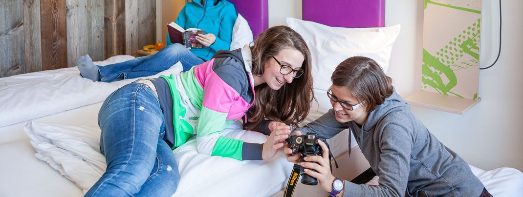 Auch Doppelzimmer mit Bettschublade verfügbar