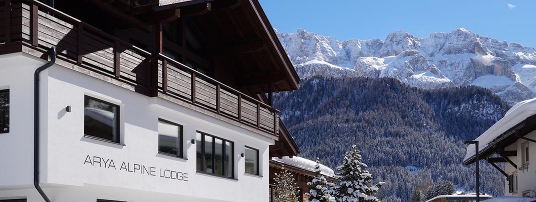 Garni Hotel Arya Alpine Lodge im Winter