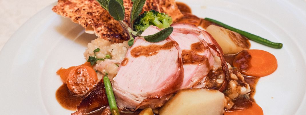 Restaurant im Hotel Enzian.