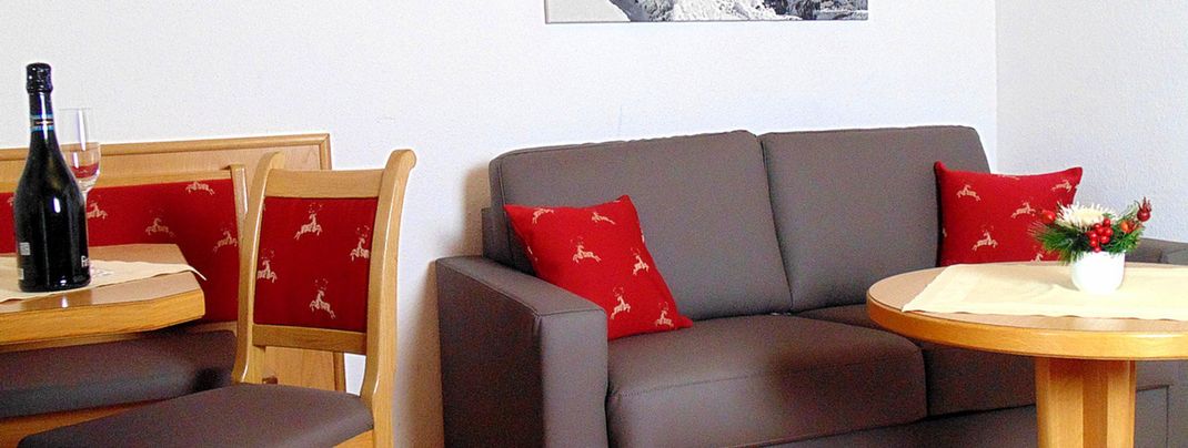 Wohnzimmer Appartement Rubihorn