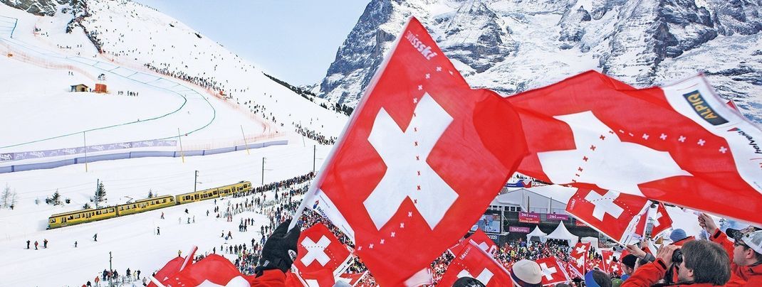 Bis zu 80.000 Fans werden im Laufe des Rennwochenendes in Wengen erwartet.
