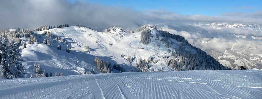 Perfectly groomed slopes in Snow Space Salzburg