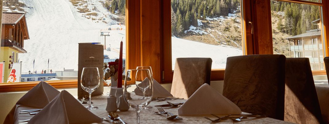 Restaurant im Hotel Enzian.