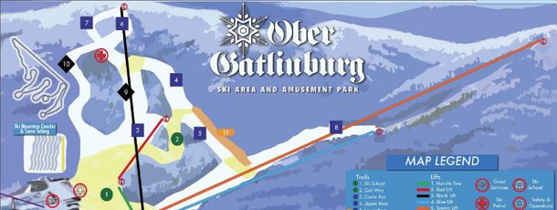 Detaillierte Infos zum Skiurlaub im Skigebiet Ober Gatlinburg Ski Resort