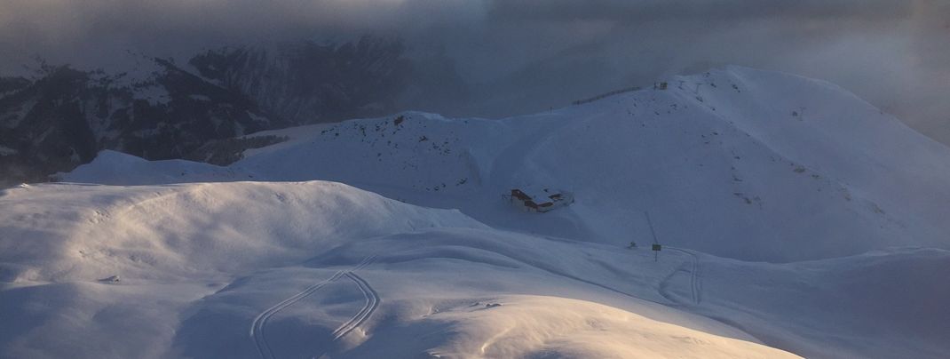Viel Neuschnee gab es auch in Arosa