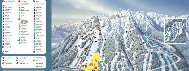 Pistenplan Mount Norquay