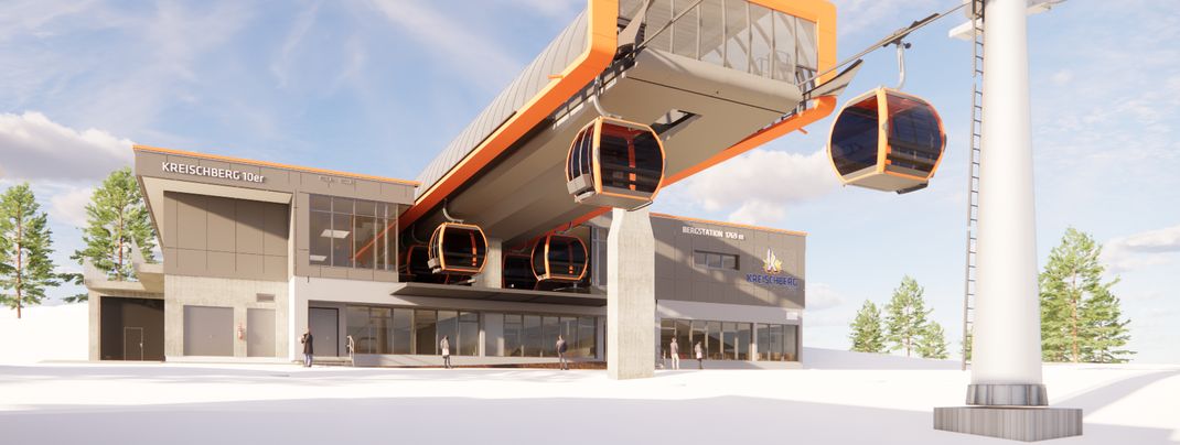 Die Kreischbergbahn ist der Einstieg ins Skigebiet.