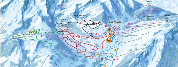 Detaillierte Infos zum Langlauf und den Loipen im Langlaufgebiet Les Mosses