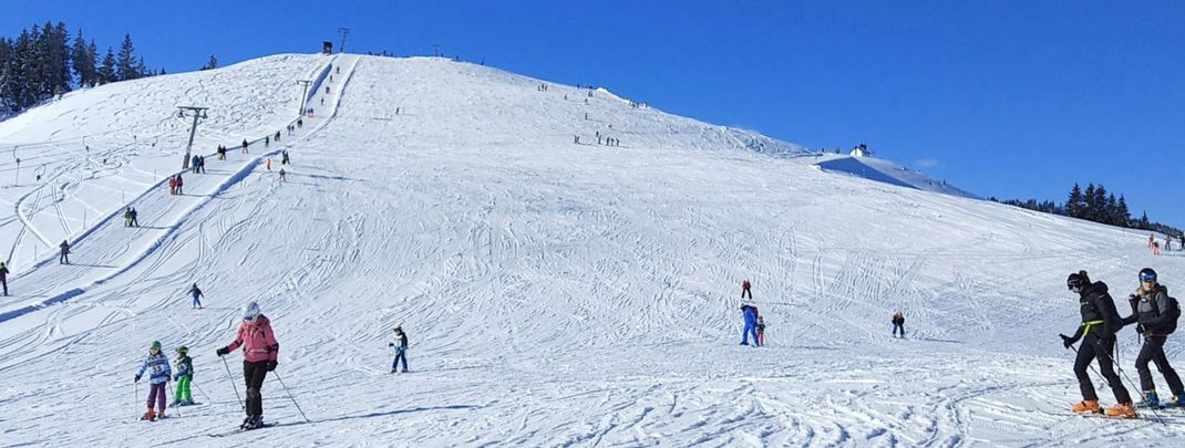 Perfekt für Anfänger: die einfachen Pisten am Markbachjoch in Niederau.