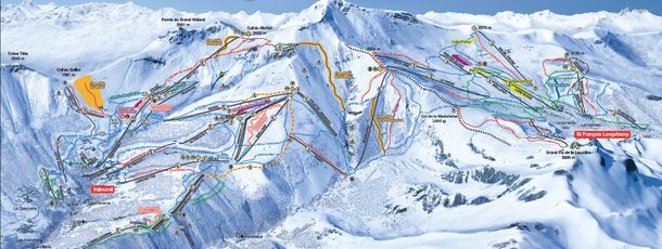 Pistenplan Valmorel (Le Grand Domaine)