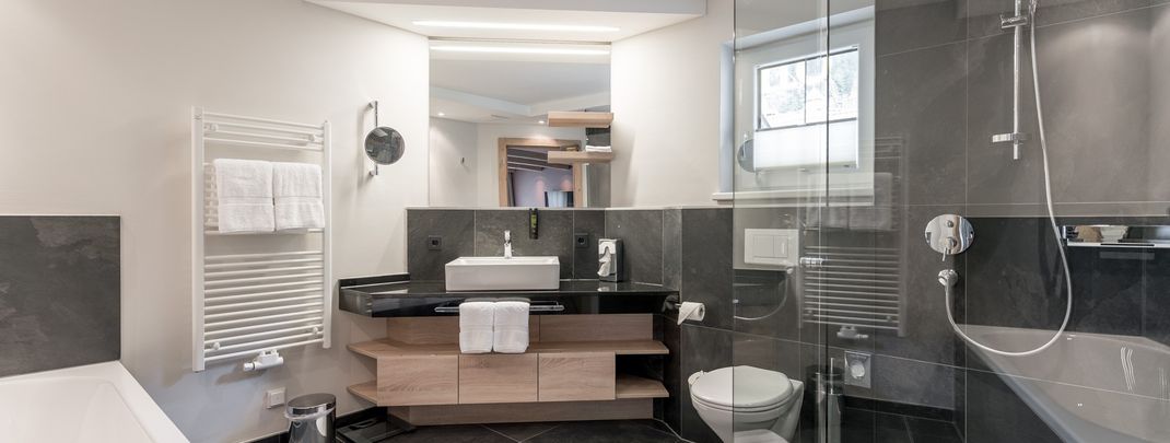 Blick ins Badezimmer