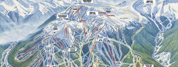 Trail map Copper Mountain