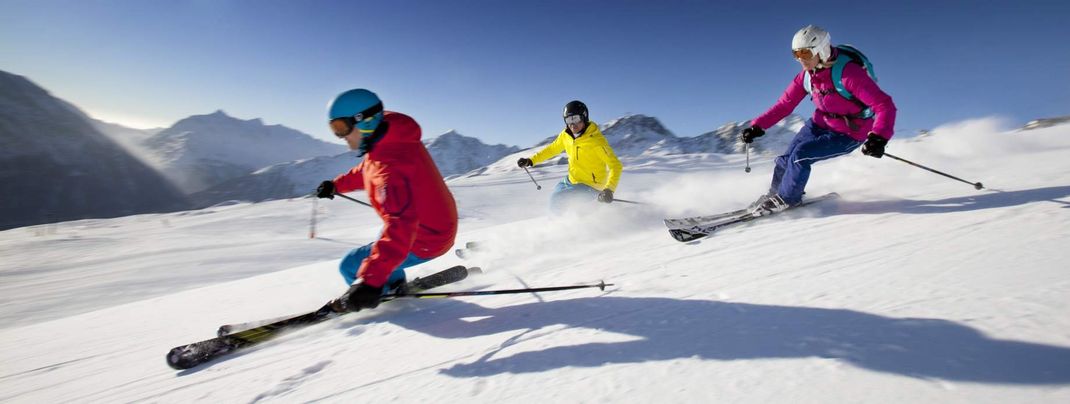 In Sölden finden sowohl erfahrene Skifahrer als auch Anfänger geeignete Pisten